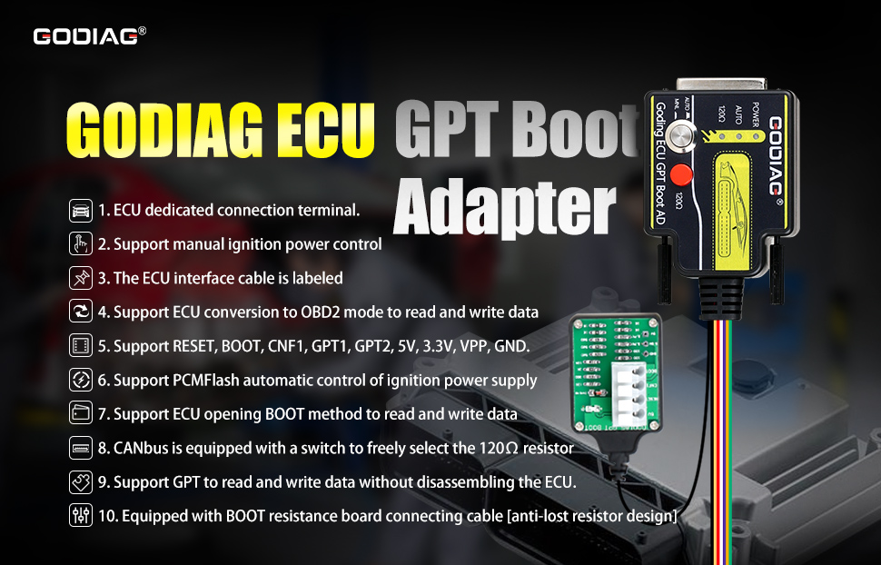 GODIAG ECU GPT Boot Adapter