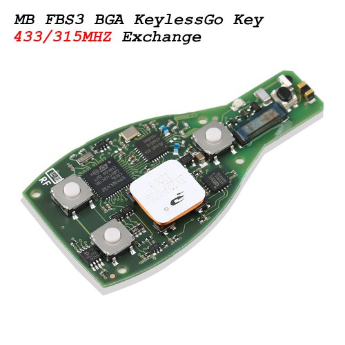 CG MB FBS3 BGA KeylessGo Key 315/433MHZ with Shell for W204 W207 W212 W164 W166 W216 W221 W251 After Year 2010 Get 1 Free Token