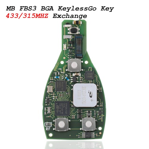 CG MB FBS3 BGA KeylessGo Key 315/433MHZ with Shell for W204 W207 W212 W164 W166 W216 W221 W251 After Year 2010 Get 1 Free Token
